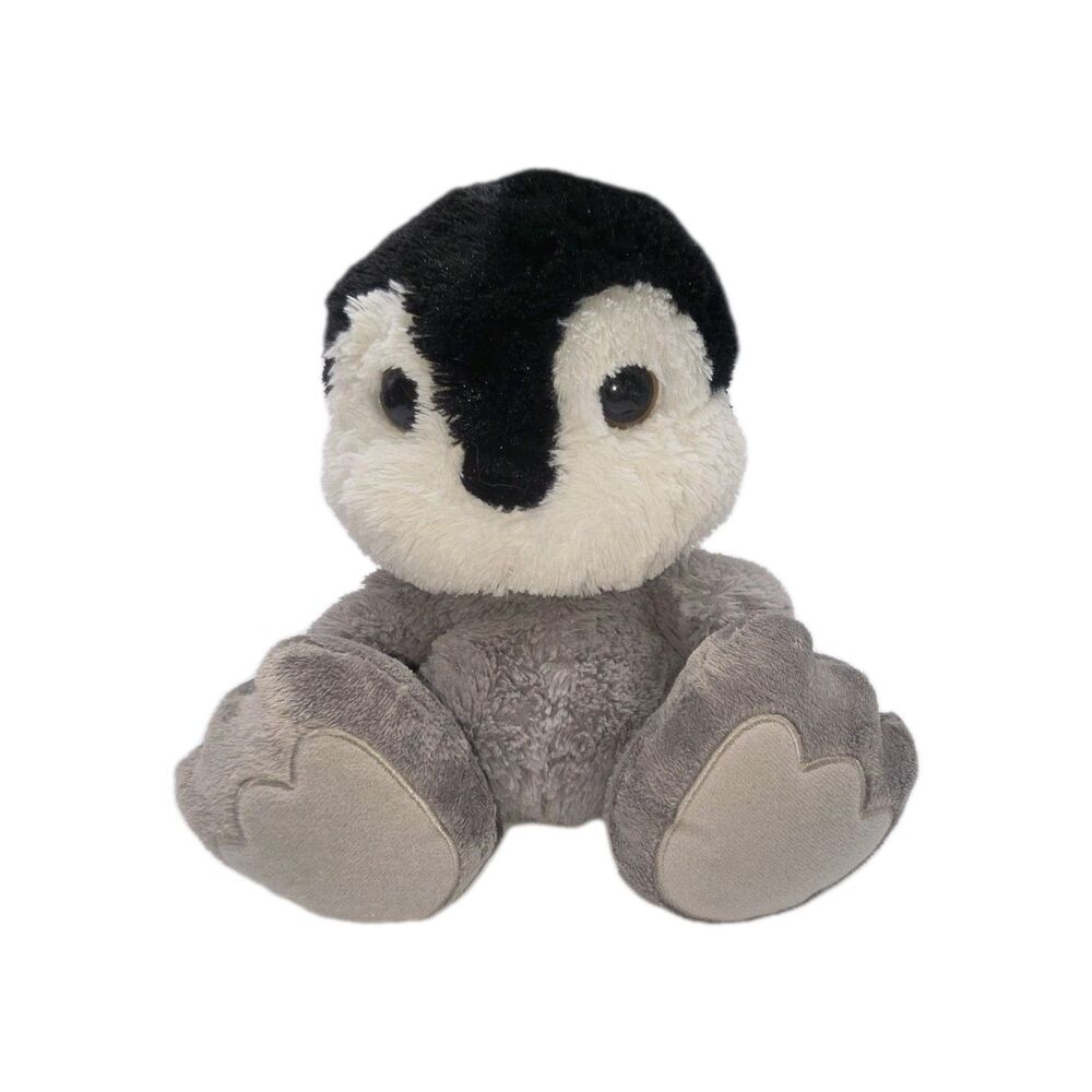 Aurora Taddle Toes Brown Taps Baby Penguin Chick Black Gray 10 In Big Feet Plush